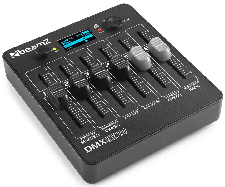 Beamz DMX65W Controlador Inalámbrico Dmx Alimentado Por Batería 154067 DMX65W