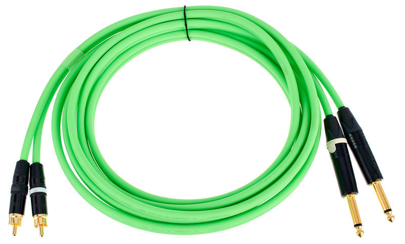 Cordial CEON DJ PLUG-RCA 3 G Cable 2 RCA Macho a 2 Jack Mono Macho 3 Metros CEON DJ PLUG-RCA 3 G