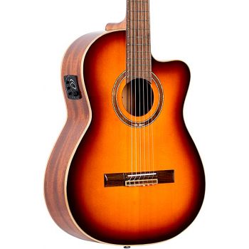 Ortega rce238sn-ft. guitarra electroacústica + funda