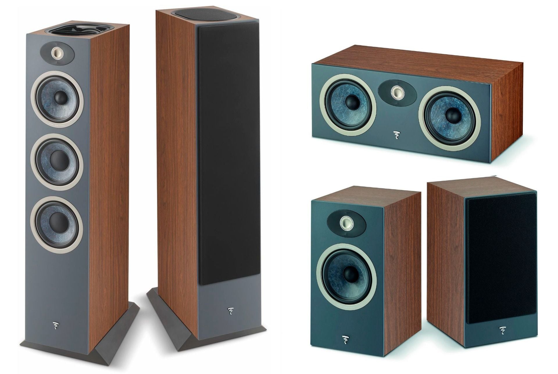 Focal Theva Nº3D Nogal Cinema Pack Altavoces Dolby Athmos Theva Nº3D Nogal Cinema Pack Altavoces Dolby Athmo