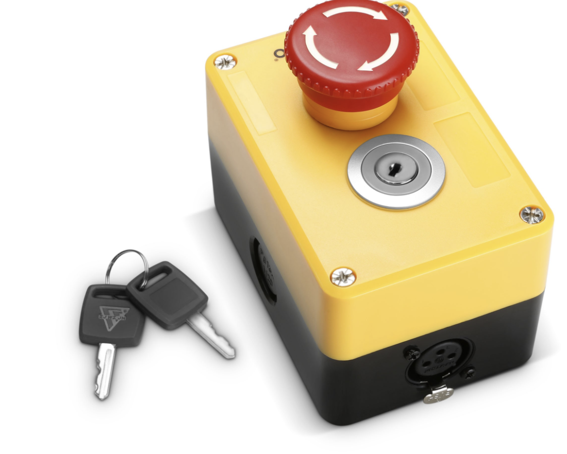 Cameo EKS XLR Interruptor de parada de emergencia con llave de control Eks Xlr