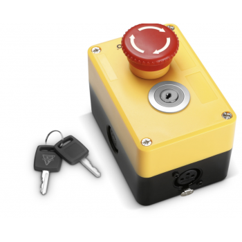 Cameo eks xlr interruptor de parada de emergencia con llave de control