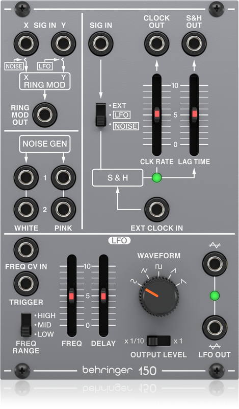 Behringer 150 RING MOD/NOISE/S&H/LFO Modulo Sintetizador Serie 100 150 RING MOD/NOISE/S&H/LFO