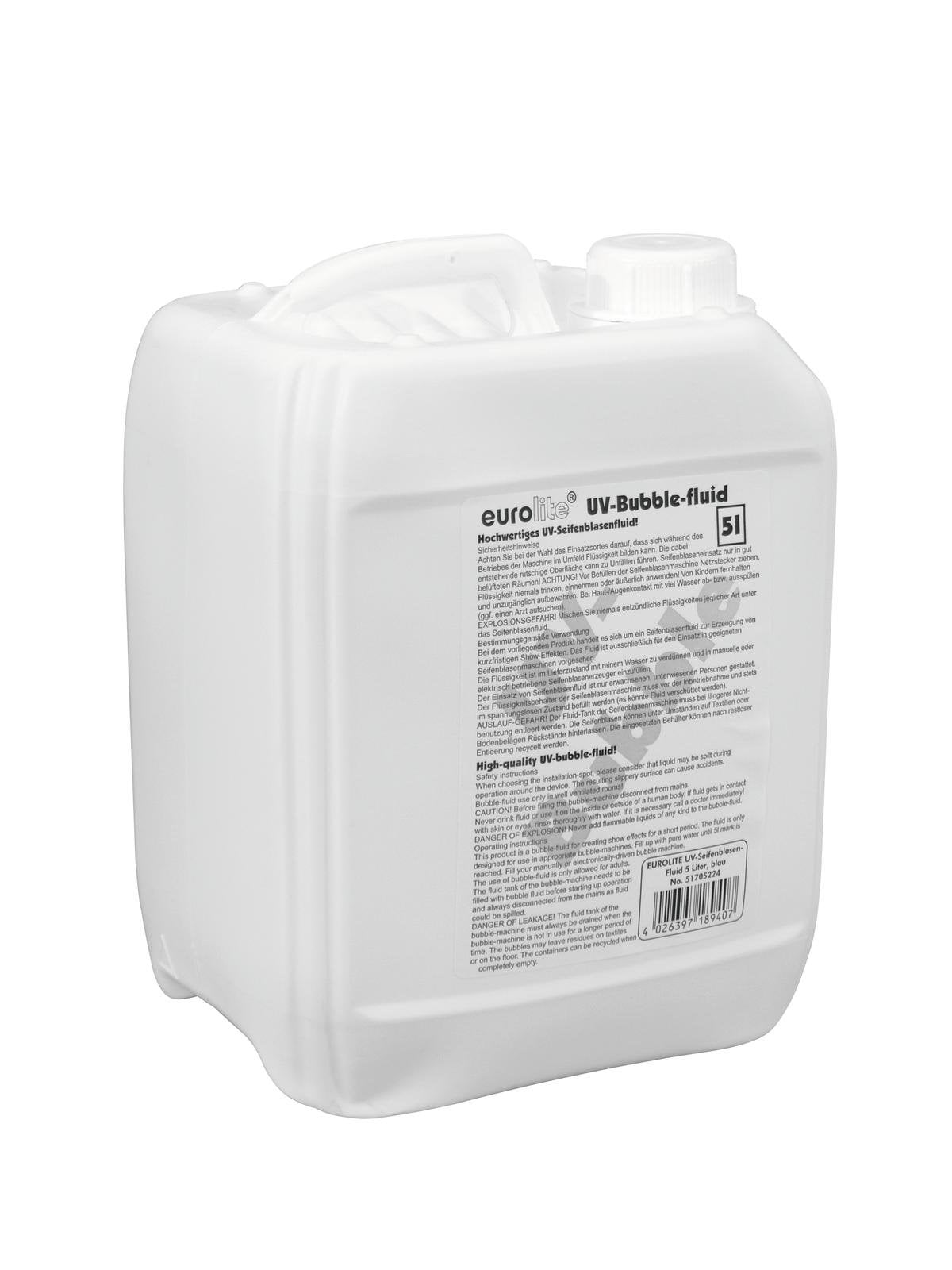 Eurolite UV 5L Azul Líquido para Máquina de Burbujas UV 5L Azul