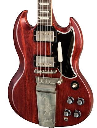 Gibson 1964 SG Standard Reissue Maestro Vibrola VOS Cherry Red Guitarra Eléctrica SG Standard ´64 Maestro CH VOS