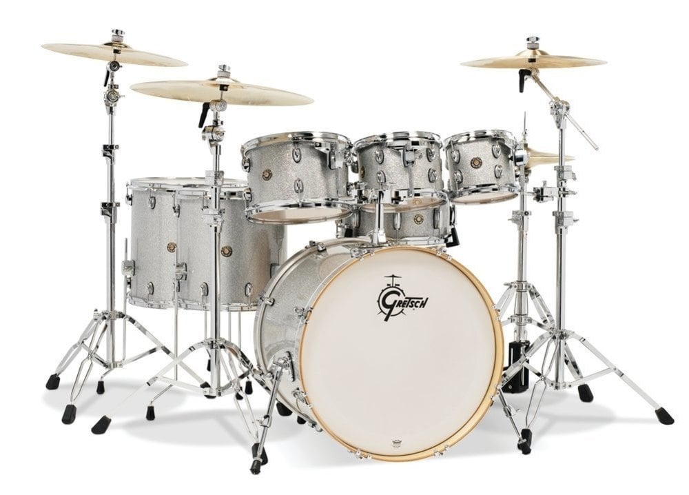 Gretsch Drums Set Catalina Maple 22. 7 Piezas Silver Sparkle CM1-E826P-SS Set Catalina Maple 22. 7 Piezas Silver Sparkle