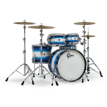 Gretsch drums gb-rc443-308 set usa brooklyn bombo 24 pulgadas blue burst pearl