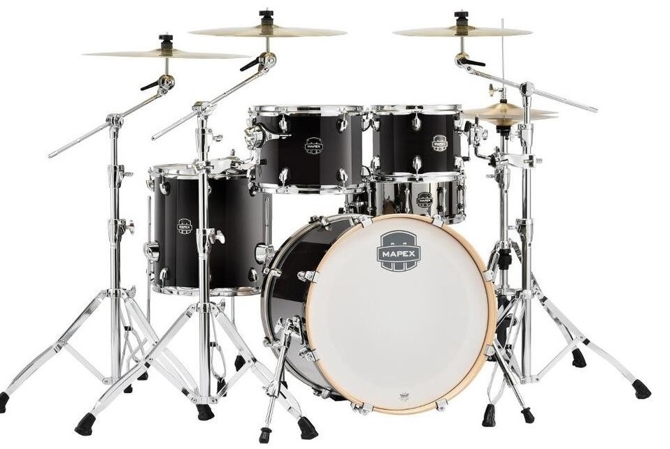Mapex LTAR504SPB Armory Fusion Piano Black Batería Acústica LTAR504SPB