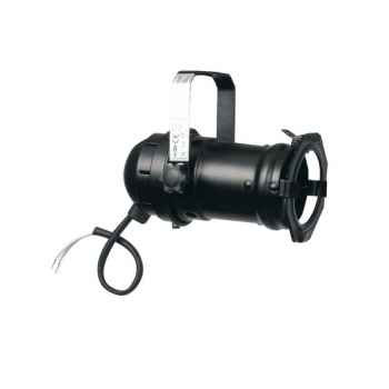 Showtec parcan 16 gu5.3 socket carcasa negra para foco 30101