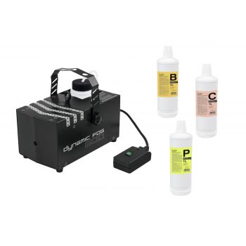 Eurolite set dynamic fog 600 + líquidos
