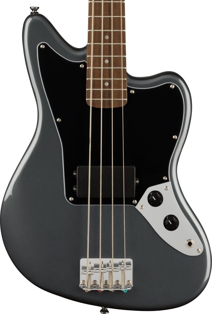 Fender Squier Affinity Jaguar Bass H LRL Charcoal Frost Metallic. Bajo Eléctrico SQ Aff Jag Bass H LRL CFM