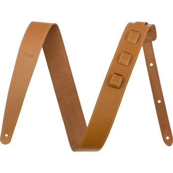 Fender 2 essentials leather strap tan correa guitarra