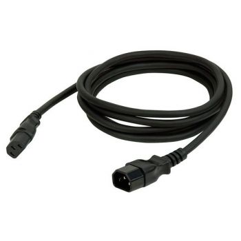 Showtec cable alargador iec macho a iec hembra de 0,5m rf:90468