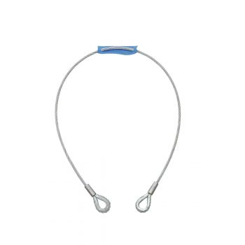 Eurolite cable de acero seguridad silver 1000x6mm