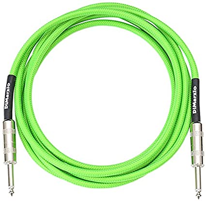 DiMarzio EP1710SSGN Cable para Guitarra Verde Neón 3 Metros EP1710SSGN