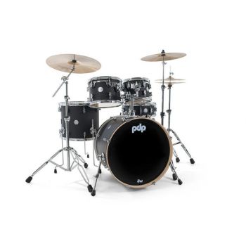 Drum workshop pdp concept maple satin black 22 + herrajes + pedal