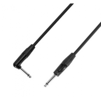 Adam hall 4 star ipr 0060 - cable de instrumento acodado rean jack ts to jack ts | 0,6m
