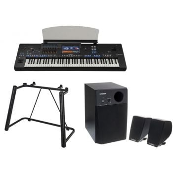 Yamaha genos 2 workstation digital + soporte l-7b + altavoces gns-ms01