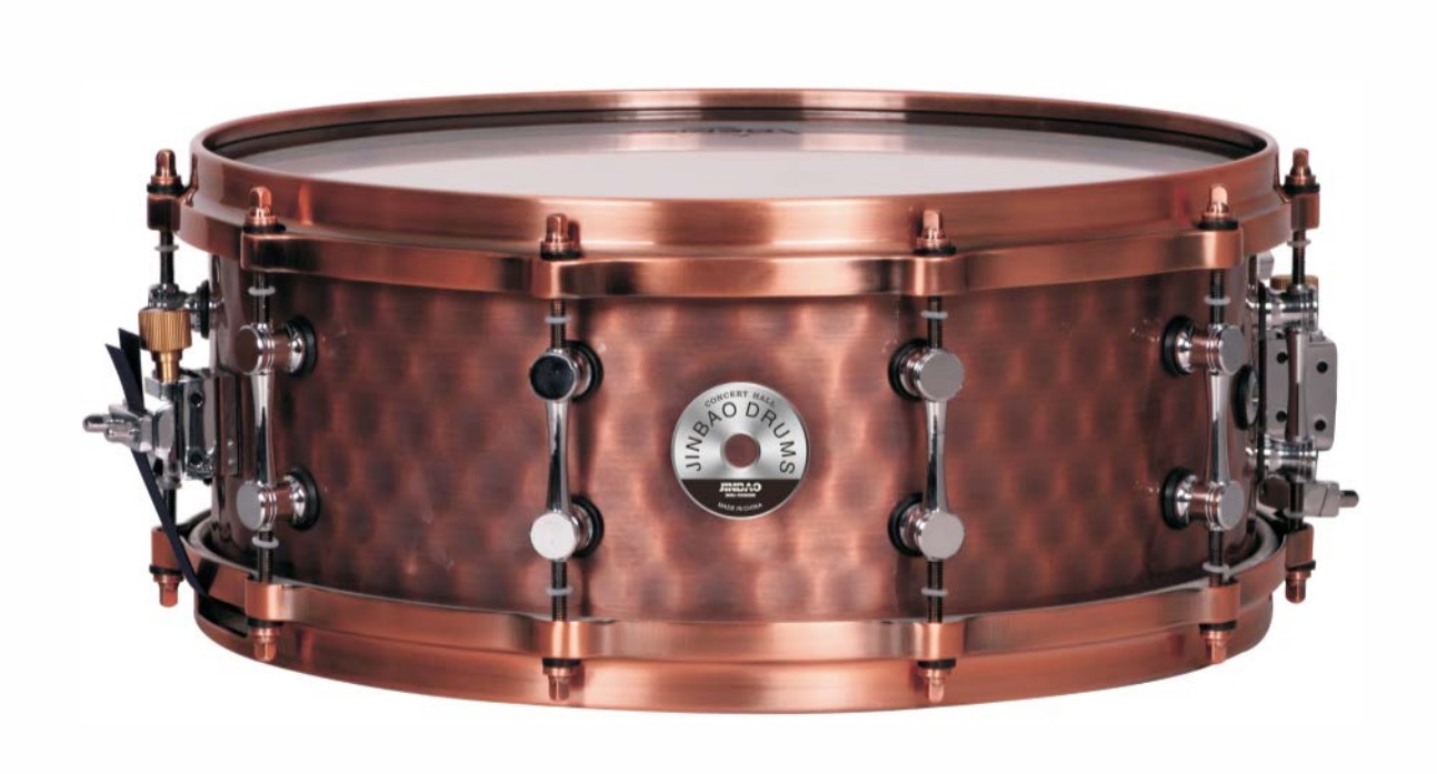 Jinbao Caja 14\" X 6.5\" Latón Martilleado ROCKRC001