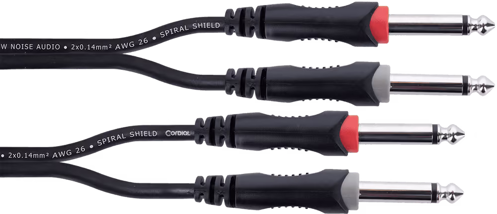 Cordial Cable de audio doble mono jacks 3 m ECLEU3PP