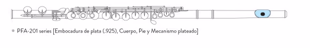 Pearl Flute VPEPFA201S Flauta Alto Pfa201S - Cabeza Recta VPEPFA201S