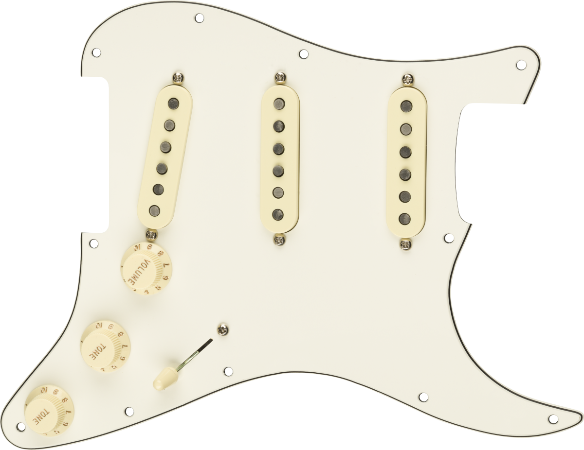 Fender Golpeador Pre-Wired Strat Custom Shop 69 SSS White Pre-w PG Strat SSS Cust 69 Wht