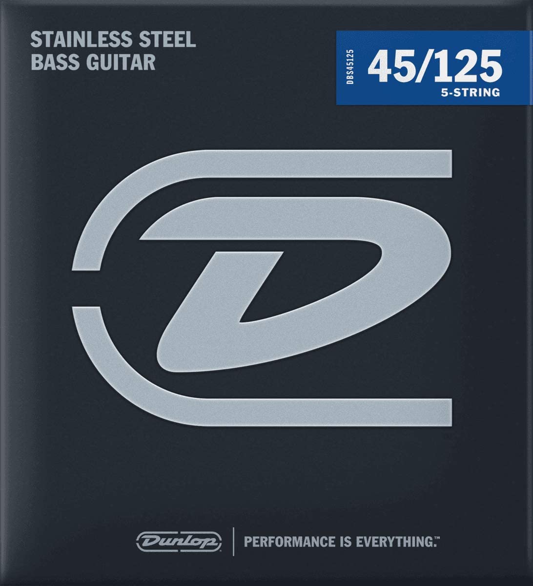 Dunlop DBS45125 Juego Cuerdas Bajo Stainless Steel 5 St. 45-125 DBS45125