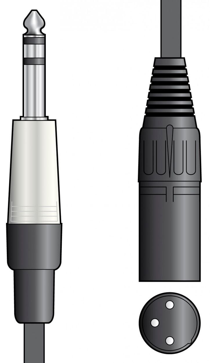 Chord Cable XLR Macho - Jack 6.3mm Stereo 6.0 metros Cable XLR Macho - Jack 6.3mm Stereo 6.0 metros