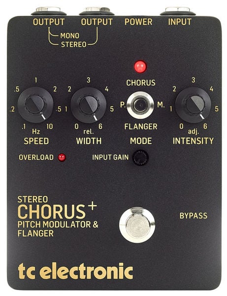 TC Electronic SCF Gold Chorus/Flanger Pedal Efectos SCF Gold