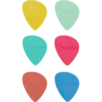 Fender offset picks multicolor puas asimétricas
