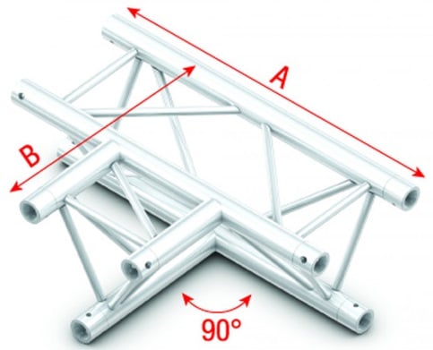 Showtec GT30036 90 3-way horizontal - 50cm Pro-30 Triangle G Truss GT30036