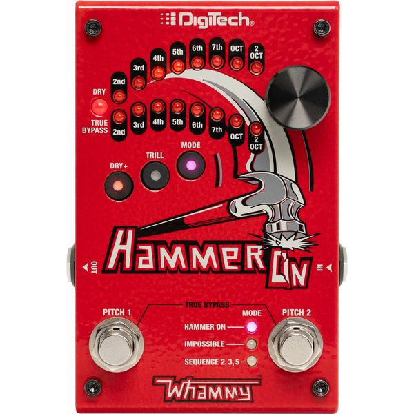 DigiTech Whammy Hammer On Pedal Tono Polifónico Whammy Hammer On