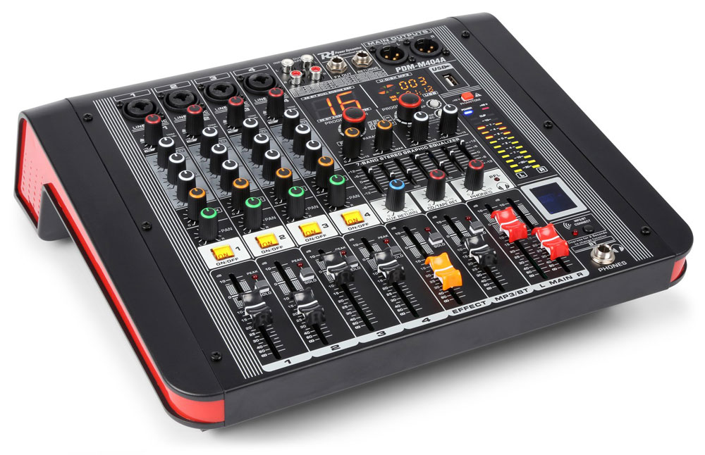 Power Dynamics PDM-M404A Mezclador directo amplificado 4 canales 172610 PDM-M404A
