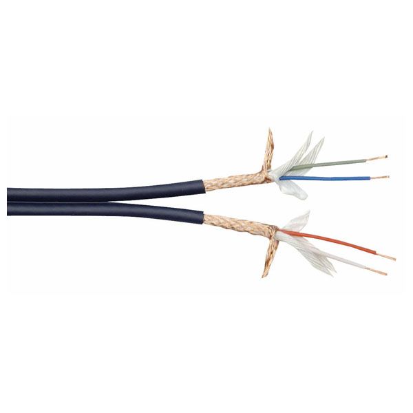 DAP Audio MCD-224 Bobina de cable de línea dual azul oscuro 100m MCD-224