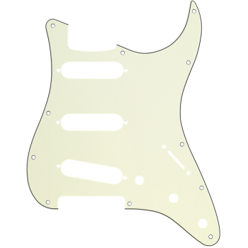 Fender golpeador stratocaster s/s/s 11-agujeros de montaje mint green mg/b/mg 3-p