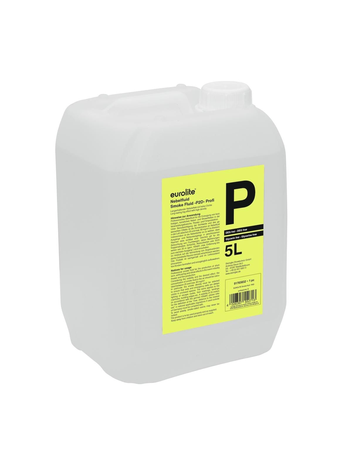 Eurolite Smoke Fluid P2D professional 5l Líquido de Humo Smoke Fluid P2D professional 5l