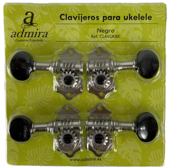 Admira CLAVUKBK Clavijero Negro para Ukelele CLAVUKBK
