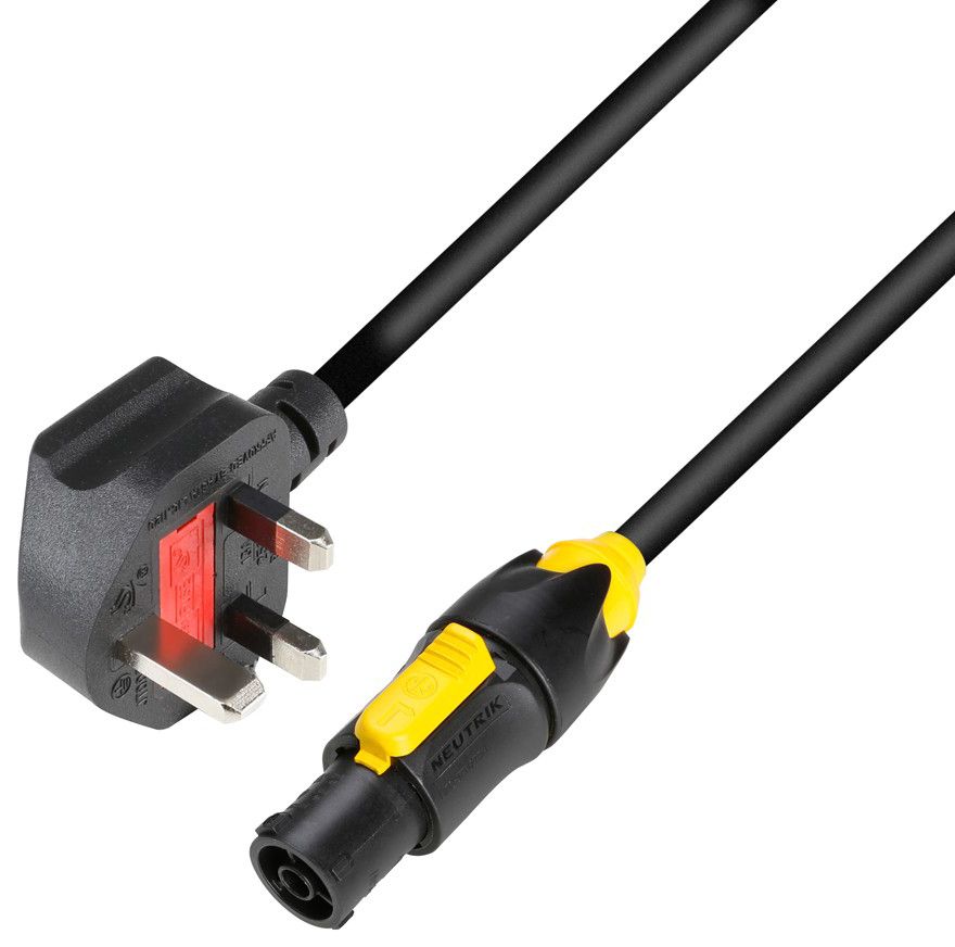 Adam Hall Cables 8101 TCON 0150 GB Cable eléctrico BS1363/A Powercon True1 1,5 mm² 1,5 m null