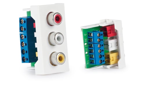 Fonestar WP-43R Panel de conexión 3 x RCA WP-43R