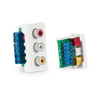 Fonestar wp-43r panel de conexión 3 x rca