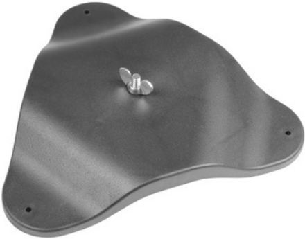 Adam Hall Accesorios 38163 - Placa de Soporte para Montaje de Focos PAR16/36/5 en Suelo o Pared 38163