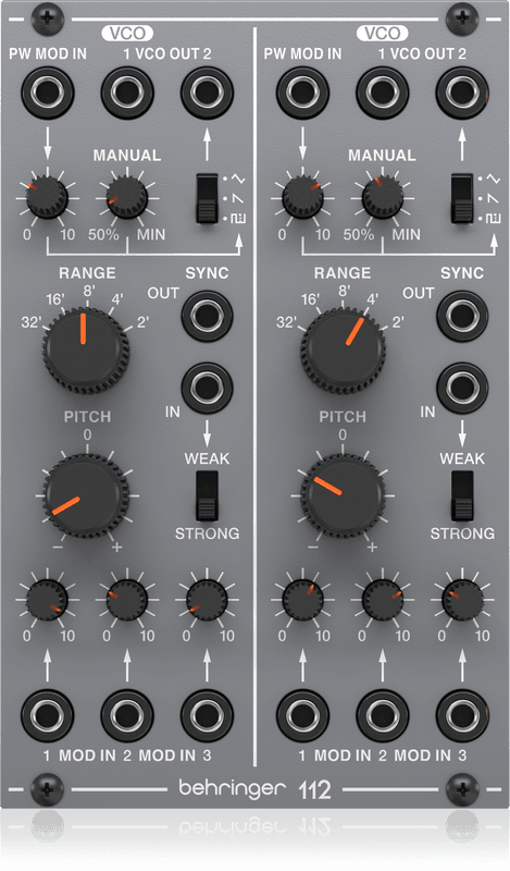 Behringer 112 DUAL VCO Módulo Sintetizador Analógico Dual VCO para Eurorack 112 DUAL VCO
