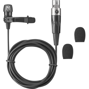 Electro-voice re3-acc-cl3 micrófono de solapa cardioide con ta4f