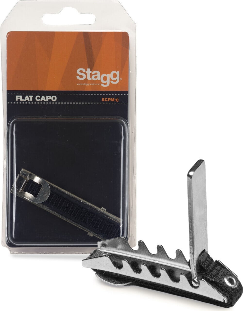 Stagg Cejilla Metálica Curvada para Guitarra Electroacústica/Eléctrica SCPM-C