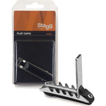 Stagg cejilla metálica curvada para guitarra electroacústica/eléctrica