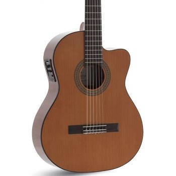 Admira juanita electrificada eq6 con cutaway serie estudio guitarra clásica ( reacondicionado )