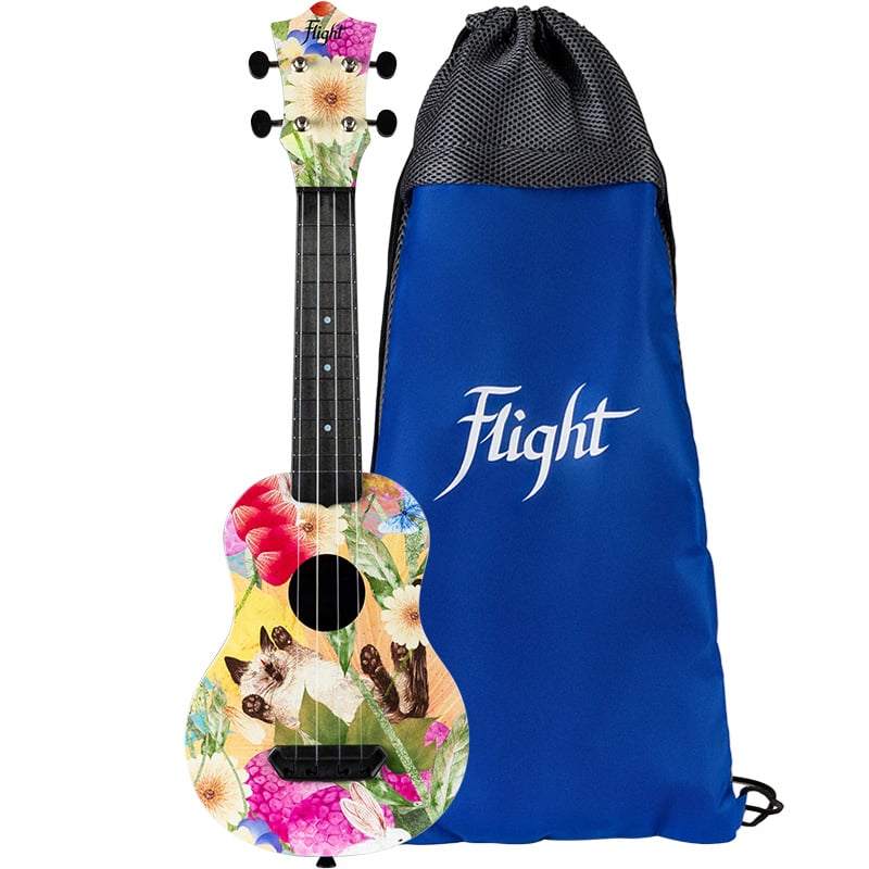 Flight Ukelele Soprano UTS-42 Ultra Travel Series Summer Cat Soprano UTS-42 Ultra Travel Series Summer Cat