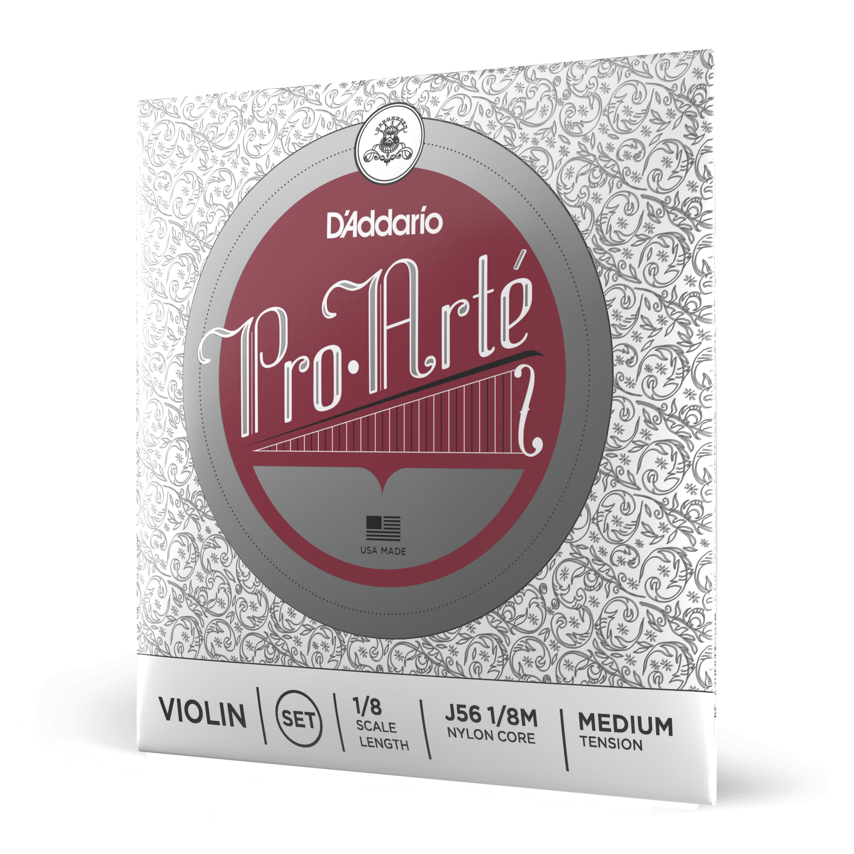D´addario Proarte Vln 10Blk Set 1/8 Med J56 1/8M-B10