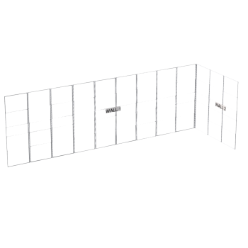Wentex set frame - l-shape set, incluido el soporte set completo para estruc