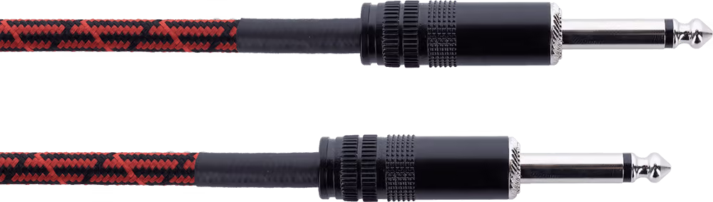 Cordial Cable de guitarra jack 1,5 m tweed rojo ECLEI15PP-TWEED-RD